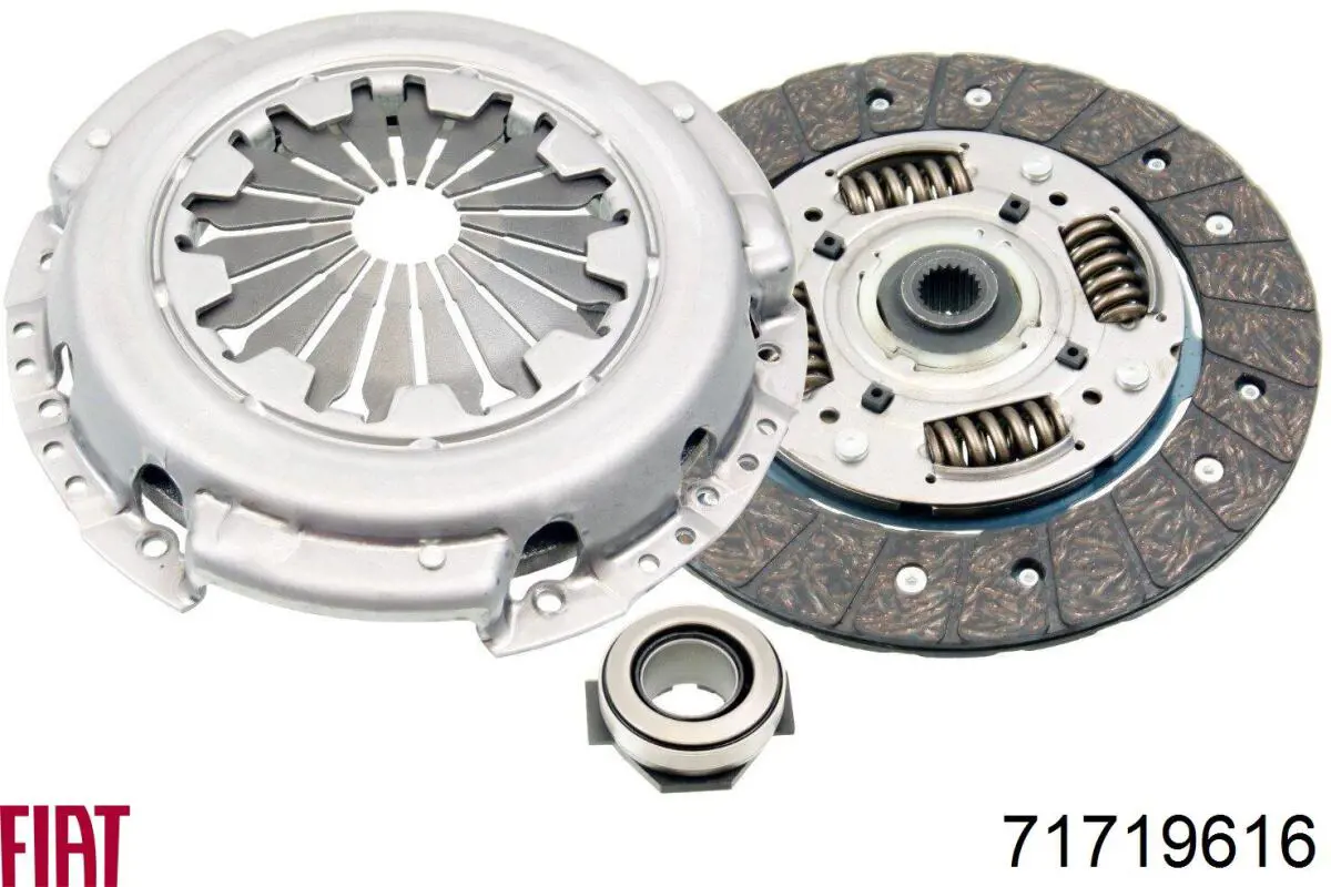 71719616 Fiat/Alfa/Lancia kit de embrague (3 partes)