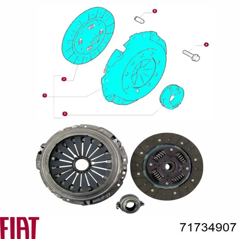 71734907 Fiat/Alfa/Lancia Embrague motor
