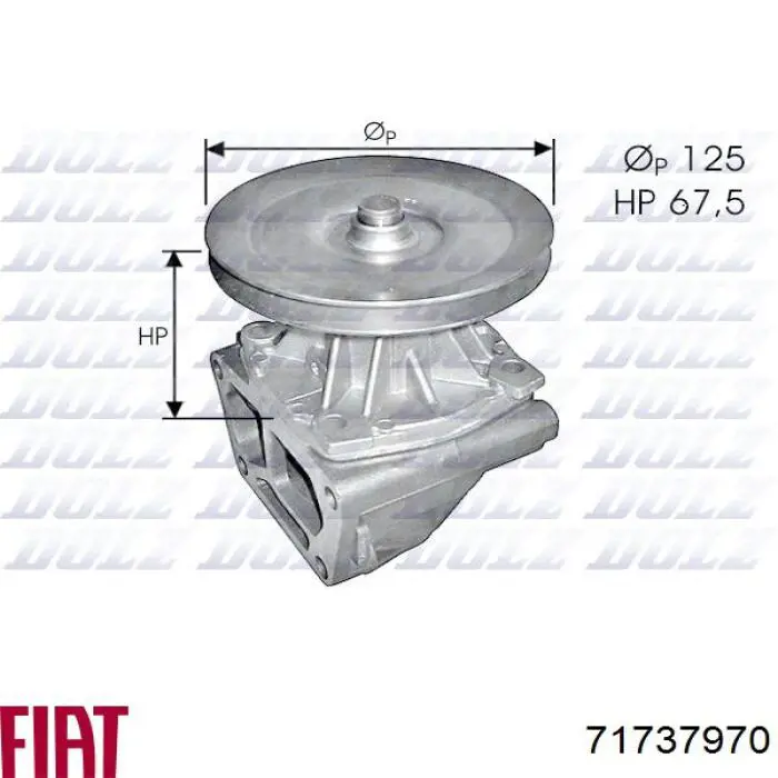 5894583 Fiat/Alfa/Lancia bomba de agua