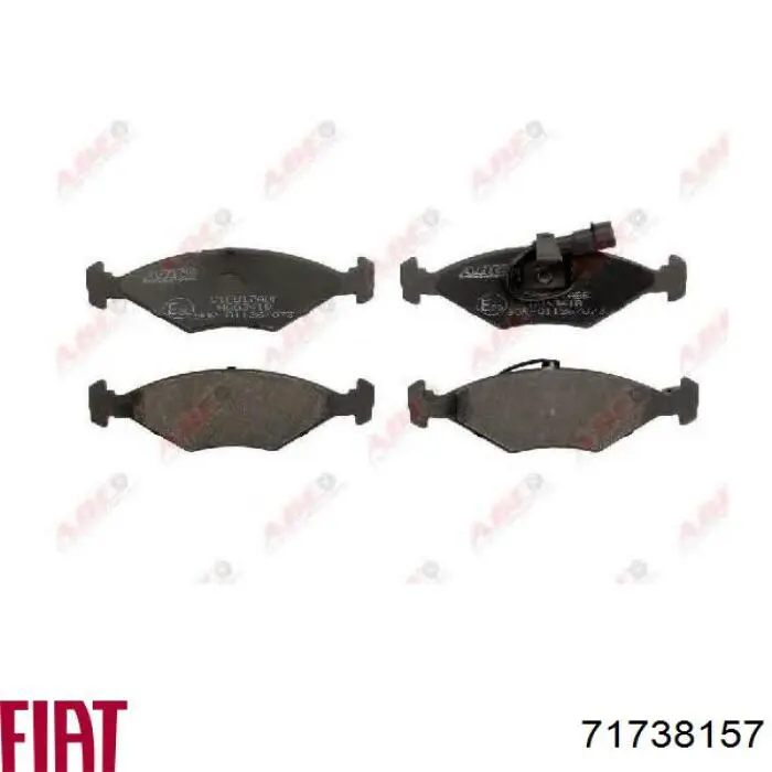 Pastillas de freno 71738157 Fiat/Alfa/Lancia