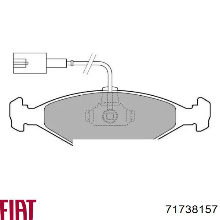71738157 Fiat/Alfa/Lancia Pastillas delanteras