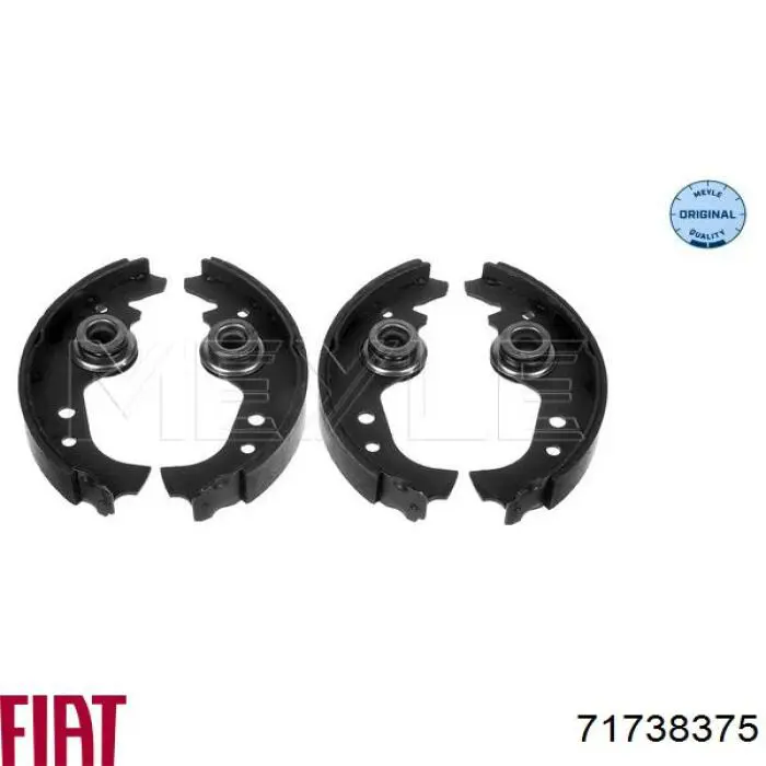 Zapatas de freno de tambor traseras Fiat/Alfa/Lancia 71738375 precio, desde 24,92 EUR