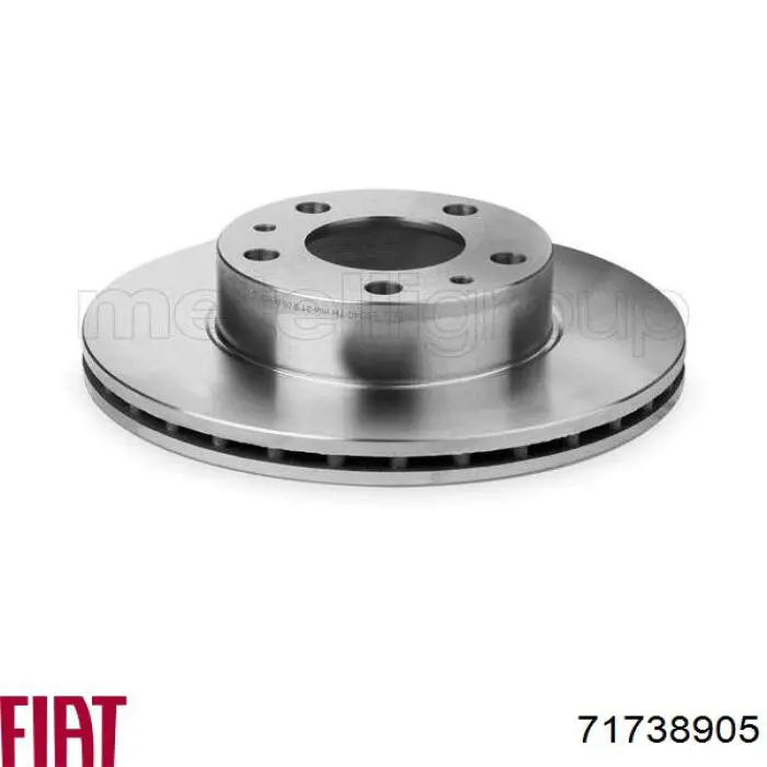 Disco de freno 71738905 Fiat/Alfa/Lancia