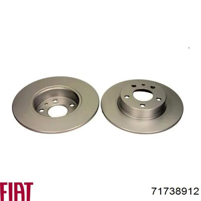 Disco de freno trasero Alfa Romeo 147 937