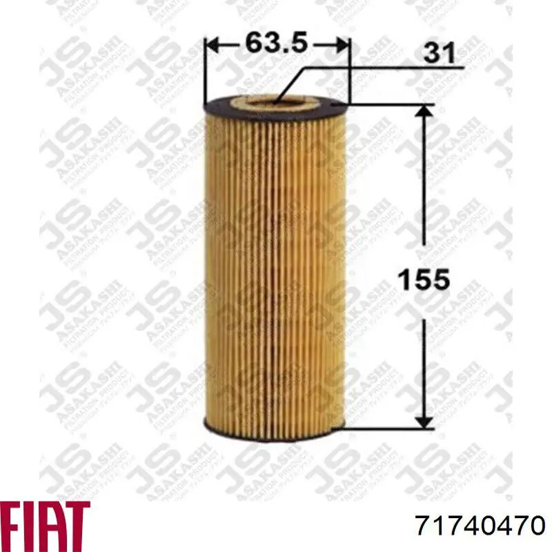 Comprar 71740470 Fiat/Alfa/Lancia Filtros de aceite