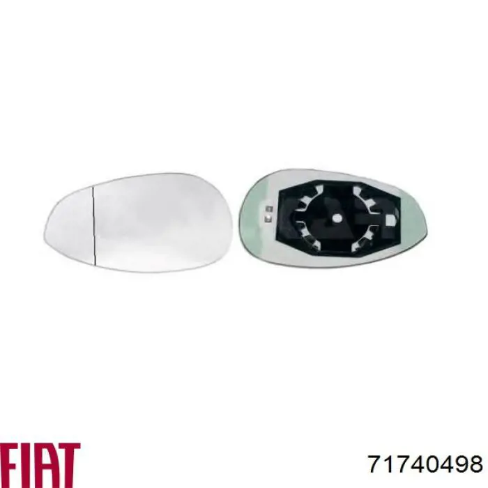 71740498 Fiat/Alfa/Lancia cristal de espejo retrovisor exterior izquierdo