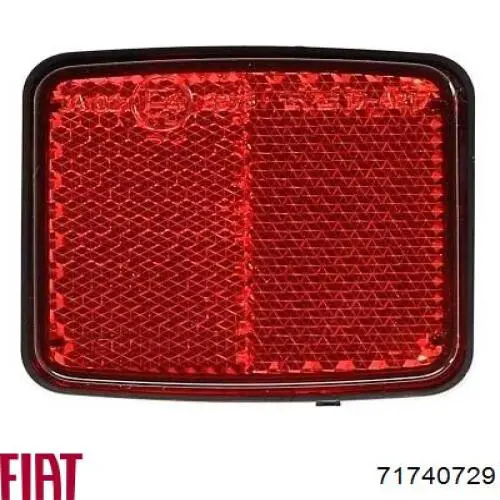 71740729 Fiat/Alfa/Lancia reflector, parachoques trasero