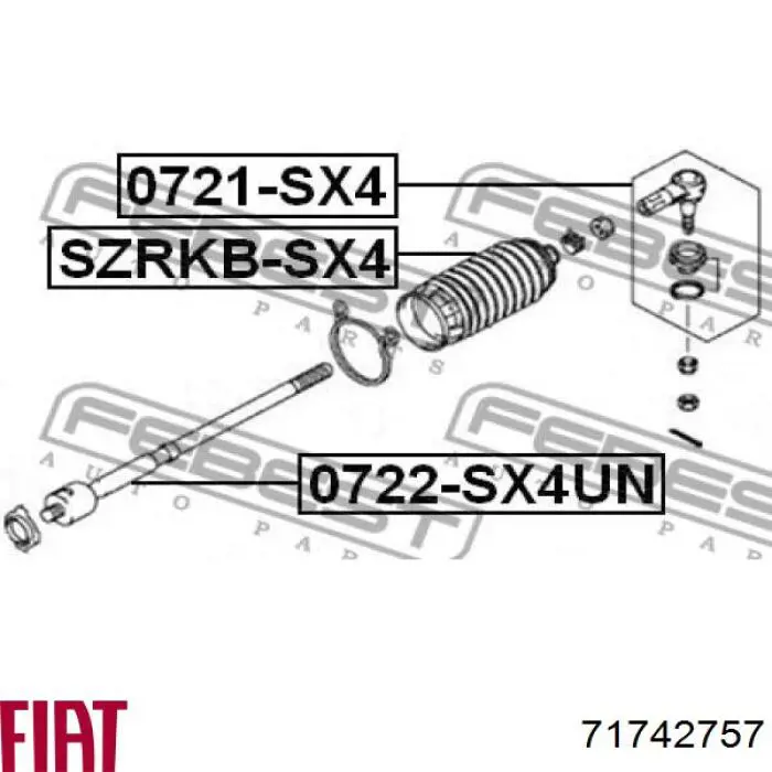 71742757 Fiat/Alfa/Lancia fuelle, dirección