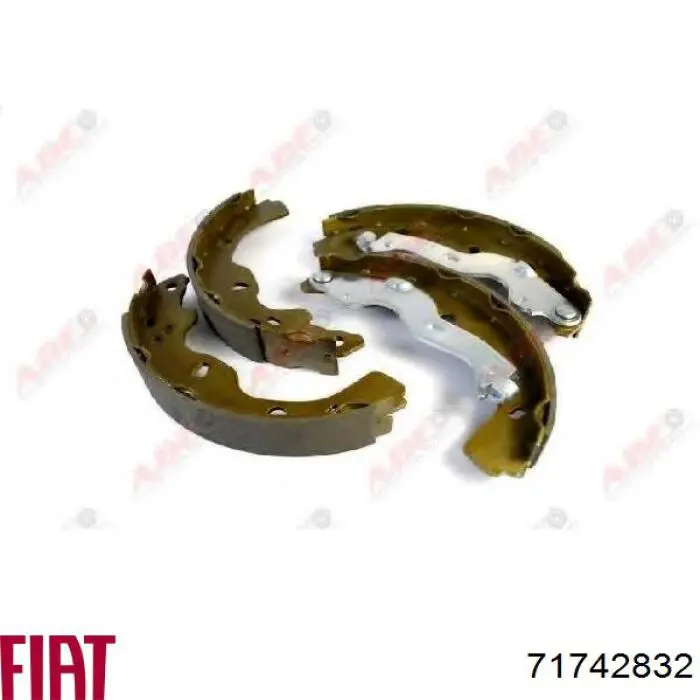 71742832 Fiat/Alfa/Lancia Zapatas de freno de tambor traseras