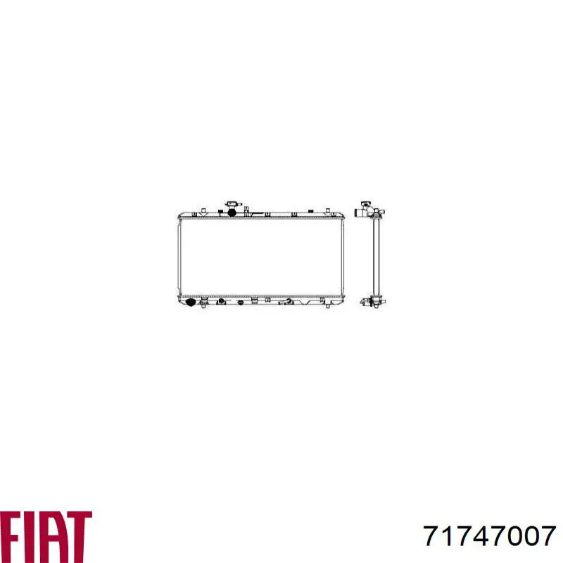 71747007 Fiat/Alfa/Lancia radiador refrigeración del motor