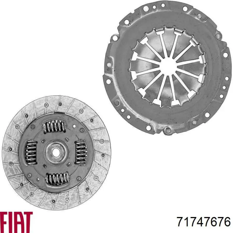 71747676 Fiat/Alfa/Lancia kit de embrague (3 partes)