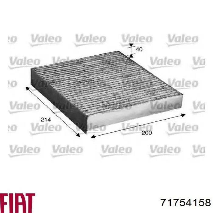 Filtro de cabina Fiat/Alfa/Lancia 71754158 precio, desde 11,45 EUR