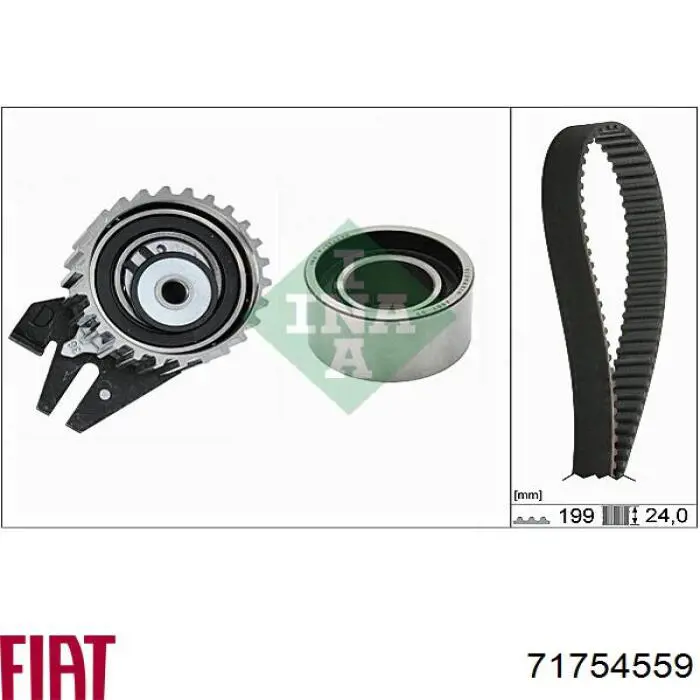 Juego de correas dentadas Fiat/Alfa/Lancia 71754559 precio, desde 87,63 EUR