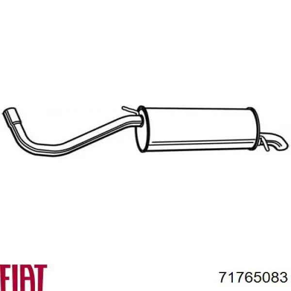Comprar 51740052 Fiat/Alfa/Lancia Silenciador trasero