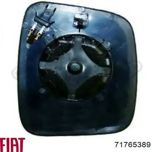 71765389 Fiat/Alfa/Lancia cristal de espejo retrovisor exterior derecho