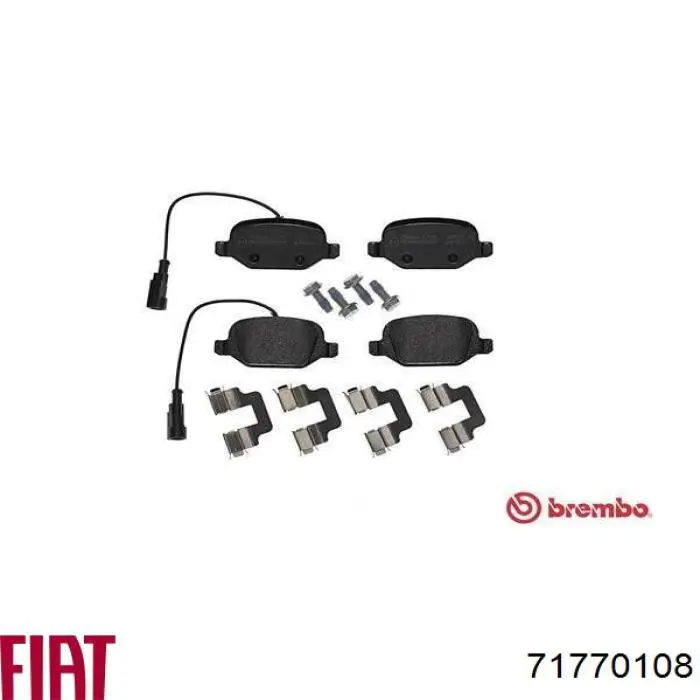 Comprar 71770108 Fiat/Alfa/Lancia Pastillas de freno traseras