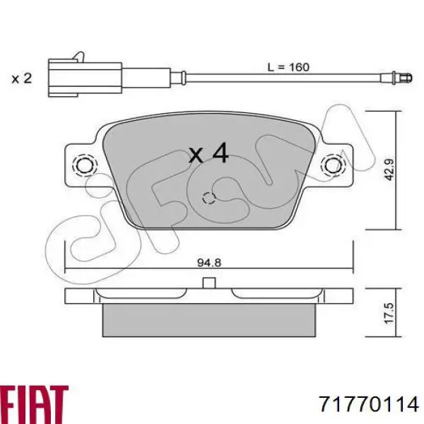 71770114 Fiat/Alfa/Lancia