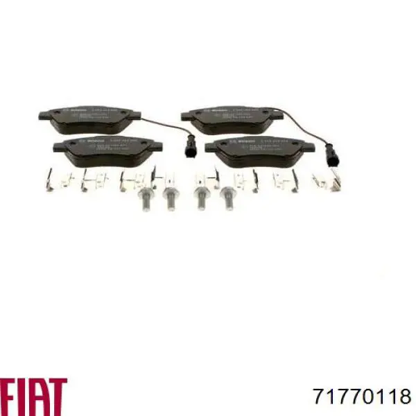 Comprar 71770118 Fiat/Alfa/Lancia Pastillas delanteras de freno