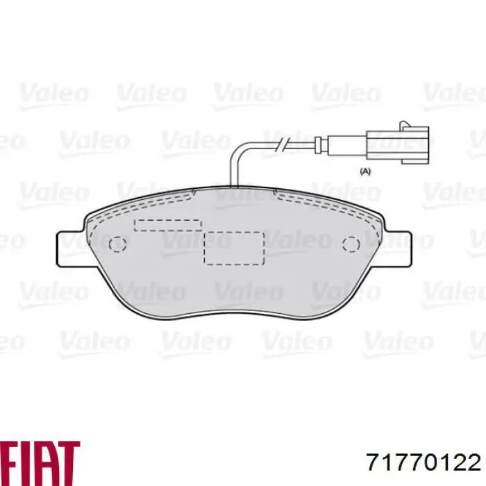 71770122 Fiat/Alfa/Lancia Pastillas delanteras