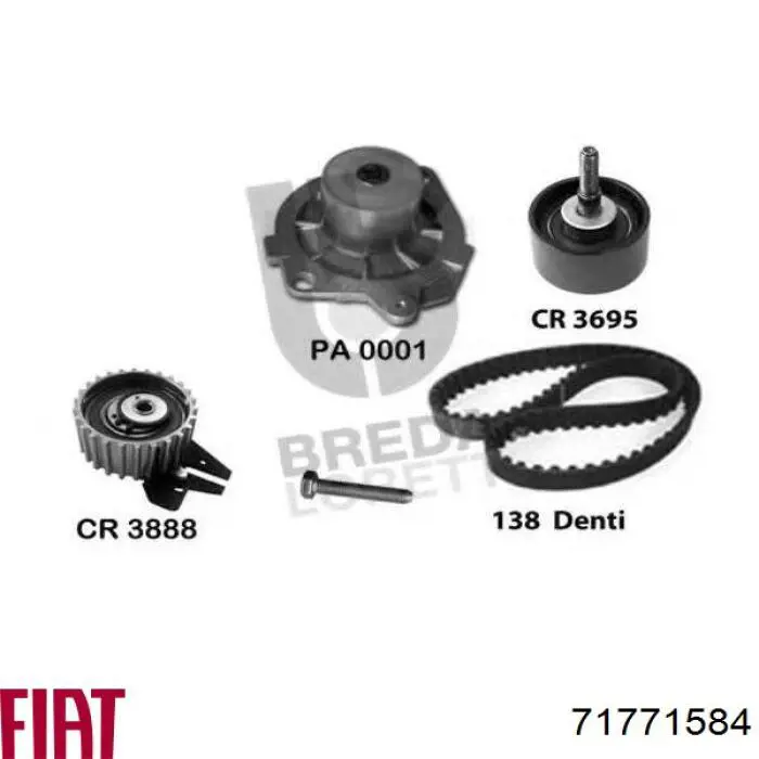 Comprar 71771584 Fiat/Alfa/Lancia Kit de correa de distribución