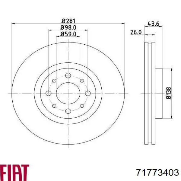 71773403 Fiat/Alfa/Lancia