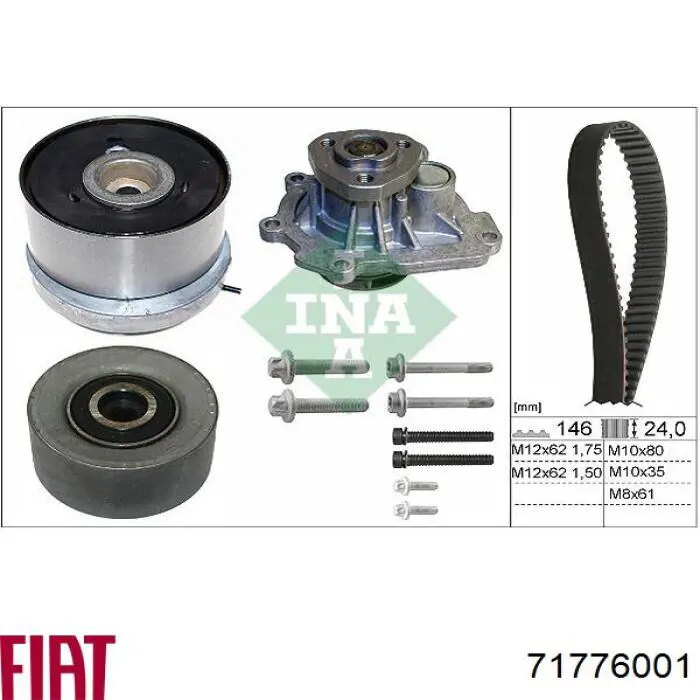Comprar 71776001 Fiat/Alfa/Lancia Bomba de agua para motor