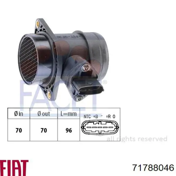 Medidor de flujo de aire Fiat/Alfa/Lancia 71788046 precio, desde 32,49 EUR