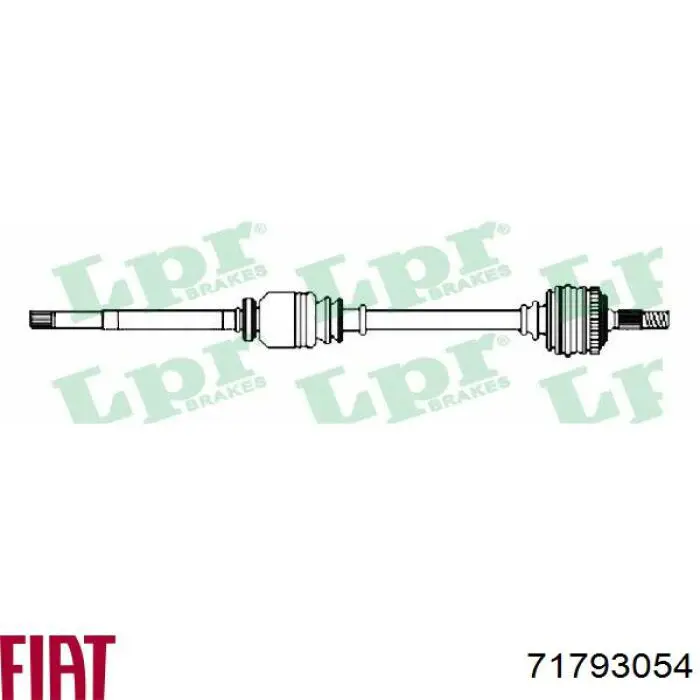 71793054 Fiat/Alfa/Lancia árbol de transmisión delantero derecho