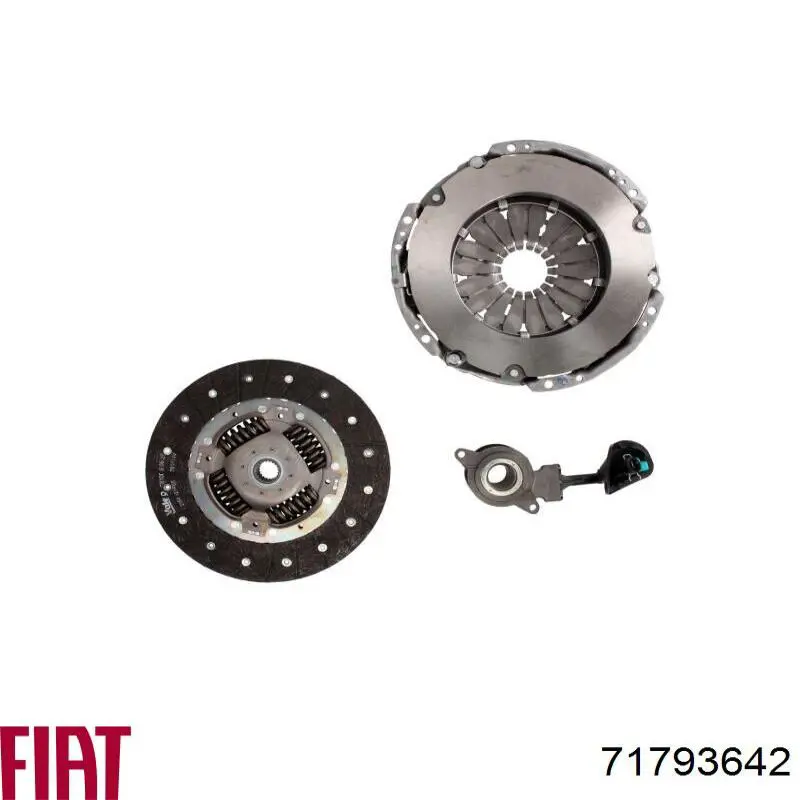 71793642 Fiat/Alfa/Lancia kit de embrague (3 partes)