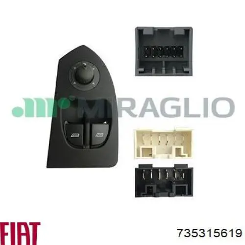 Unidad de control de elevalunas delantera izquierda Fiat/Alfa/Lancia 735335418 precio, desde 34,30 EUR