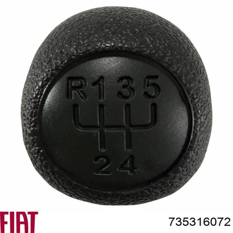 Pomo de palanca de cambios 735316072 Fiat/Alfa/Lancia