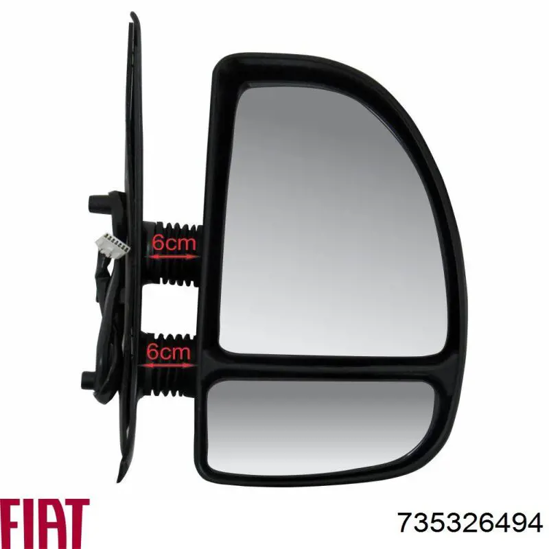 735326494 Fiat/Alfa/Lancia espejo retrovisor derecho