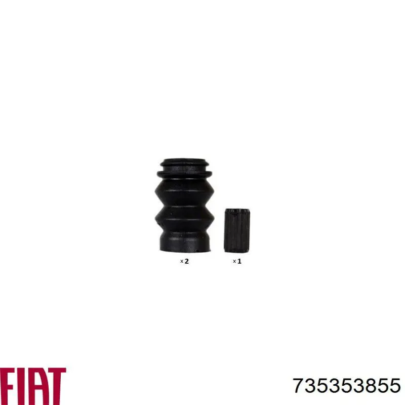 Pinza de freno trasera izquierda 735353855 Fiat/Alfa/Lancia