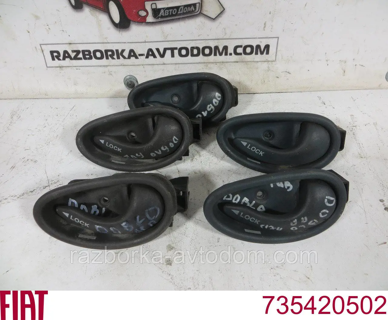 Manija interior de puerta delantera derecha Fiat/Alfa/Lancia 735420502 precio, desde 24,11 EUR
