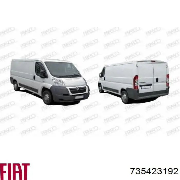 Comprar 735423192 Fiat/Alfa/Lancia Parachoques delantero, parte izquierda