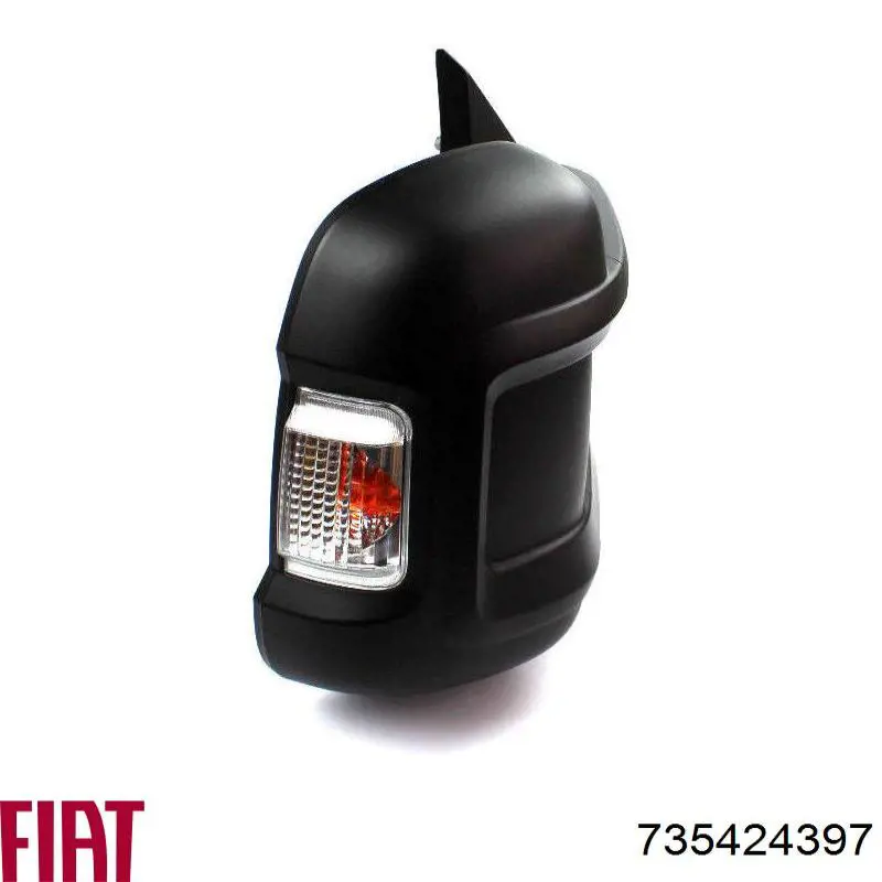 Espejo de retrovisor derecho 735424397 Fiat/Alfa/Lancia