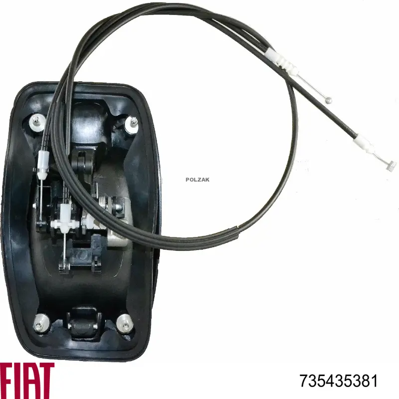 Manija exterior derecha de puerta corrediza 735435381 Fiat/Alfa/Lancia