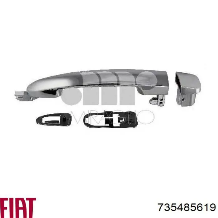 Manija exterior derecha de puerta delantera Fiat/Alfa/Lancia 735485619 precio, desde 42,71 EUR
