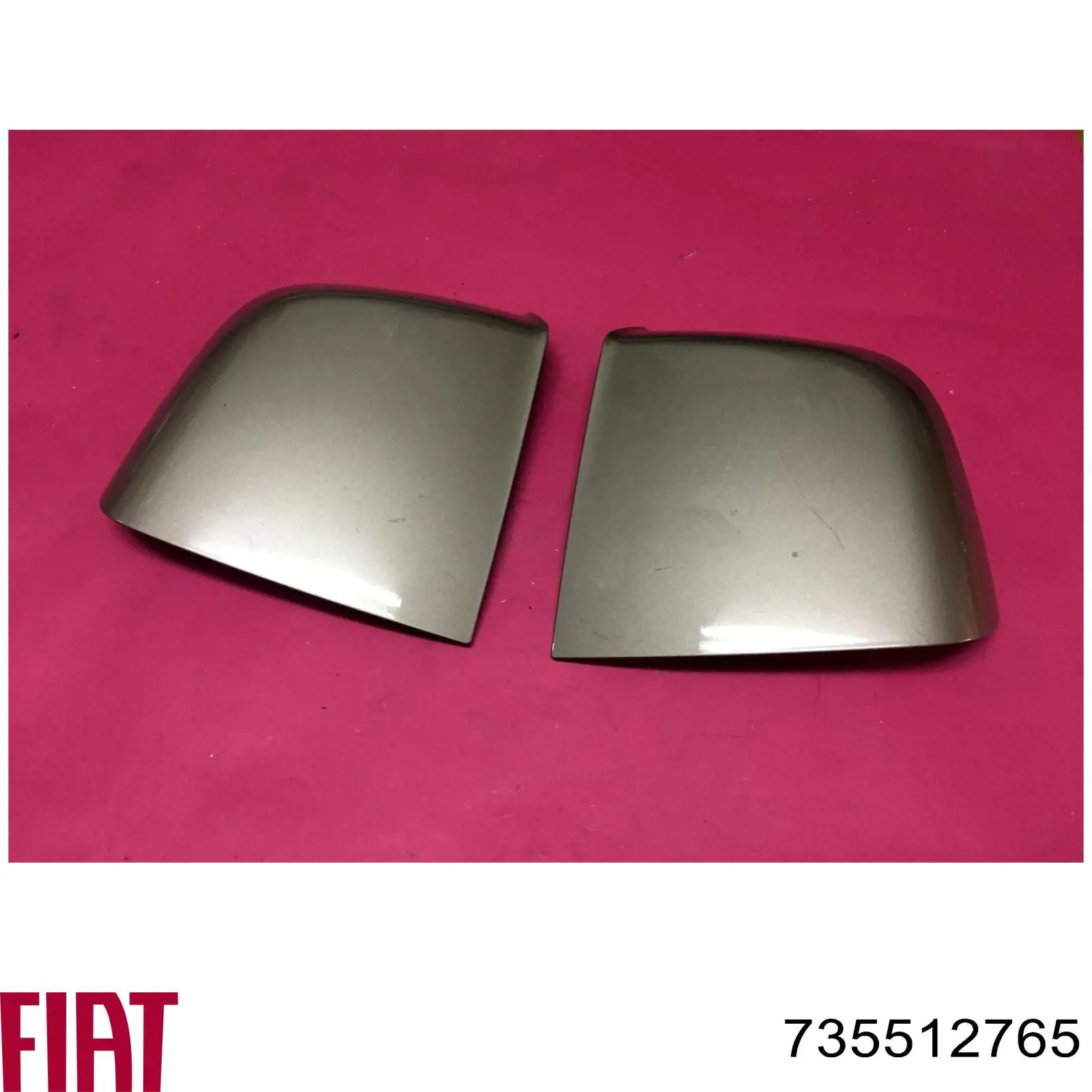 735512765 Fiat/Alfa/Lancia cubierta de espejo retrovisor izquierdo