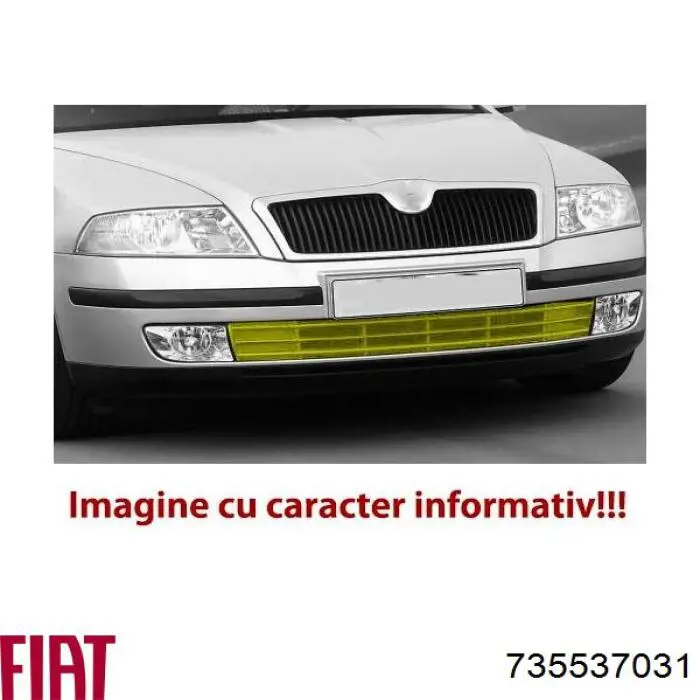 735537031 Fiat/Alfa/Lancia rejilla de ventilación, parachoques trasero, derecha