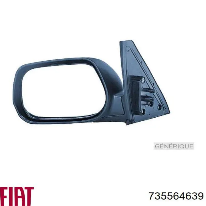 735564639 Fiat/Alfa/Lancia superposicion(cubierta De Espejo Retrovisor Derecho)