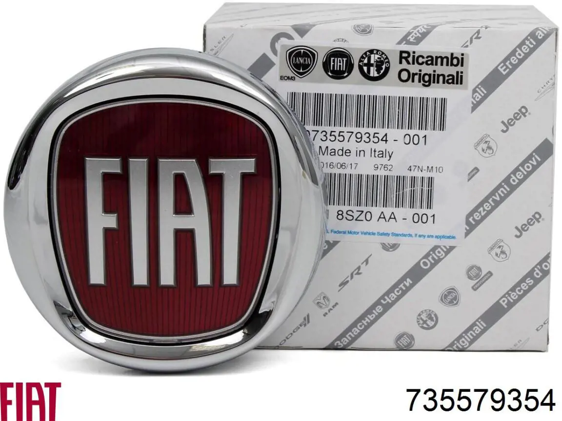 735579354 Fiat/Alfa/Lancia emblema de tapa de maletero