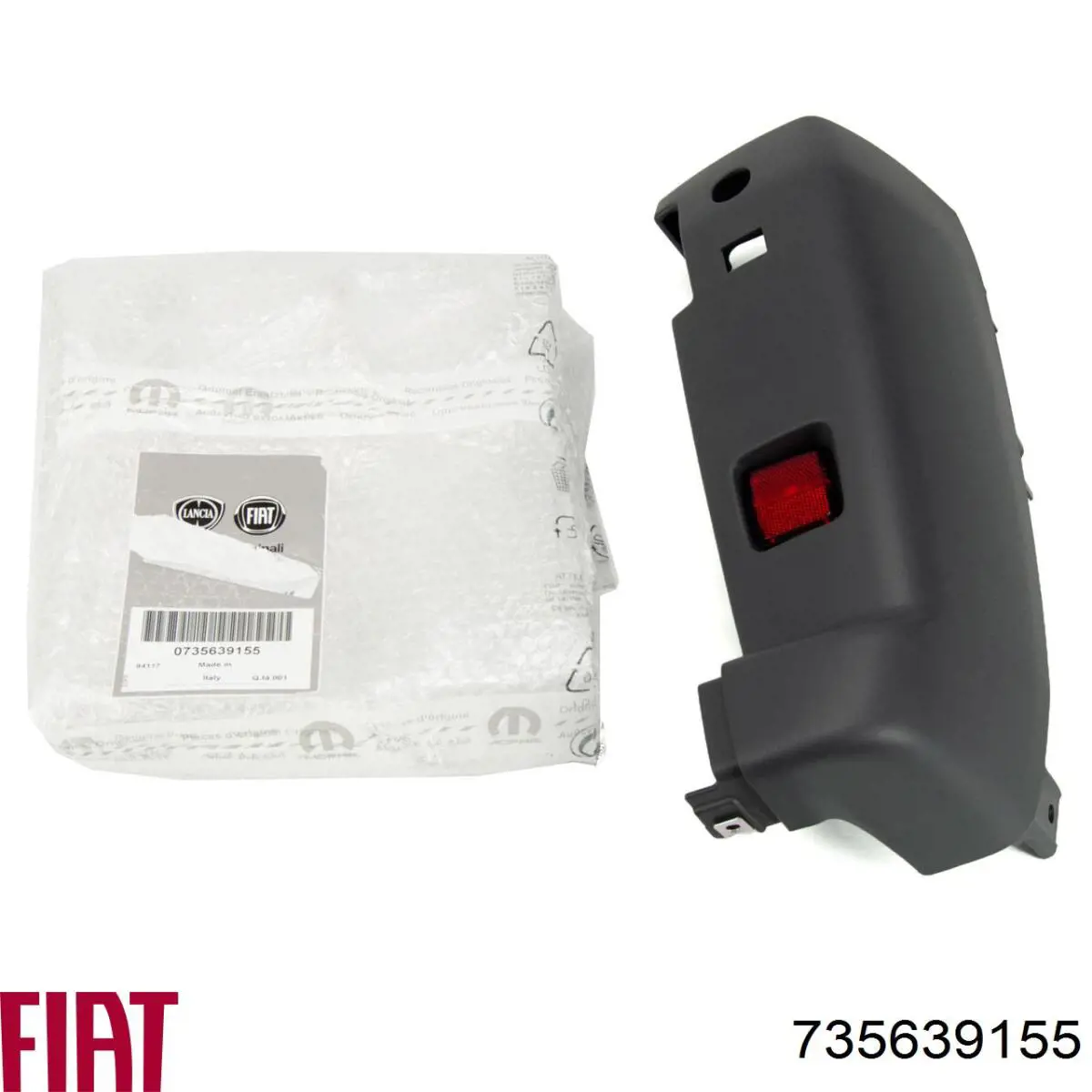 Parachoques trasero, parte derecha 735639155 Fiat/Alfa/Lancia