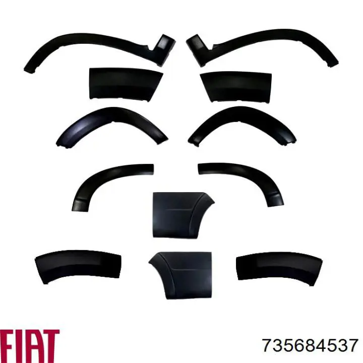 1637294480 Peugeot/Citroen Listón embellecedor/protector, parachoque delantero izquierdo
