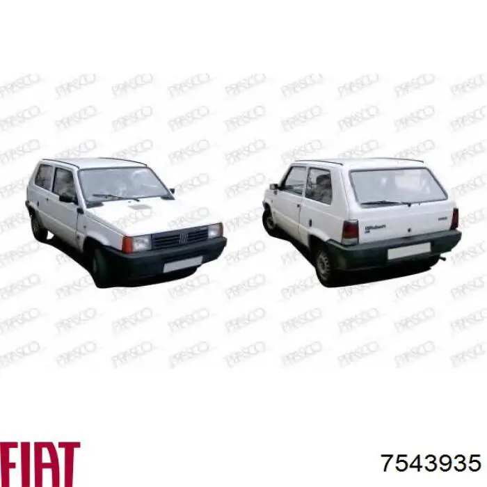 7543935 Fiat/Alfa/Lancia panal de radiador