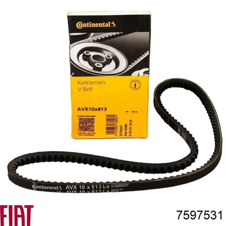 Correa de alternador 7597531 Fiat/Alfa/Lancia