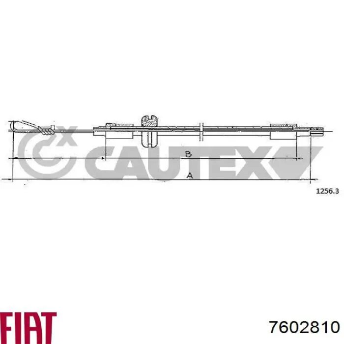  Cable de capó del motor Fiat Uno 