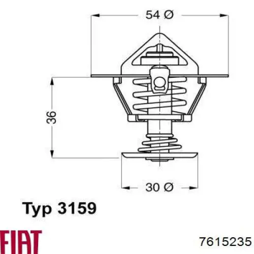 Termostato Fiat/Alfa/Lancia 7615235 precio, desde 12,48 EUR