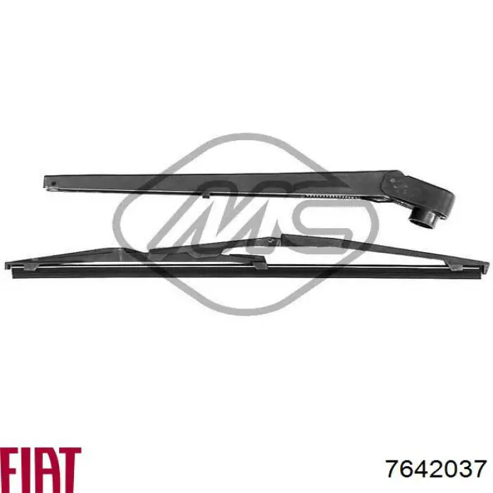68042 Metalcaucho Brazo del limpiaparabrisas, luna trasera