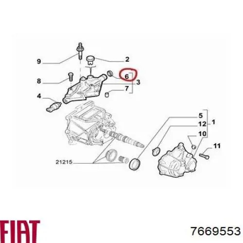 Piñón de velocímetro para Fiat Punto (199)